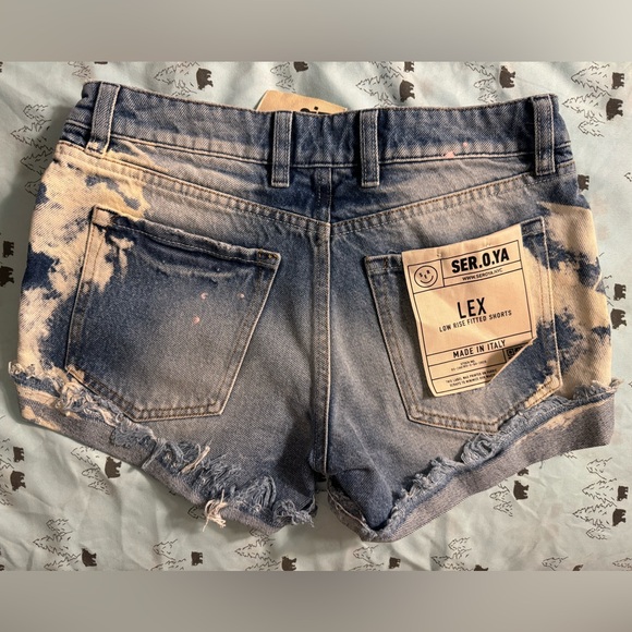 SER.O.YA Lex Jean shorts BNWT size 23 - Picture 3 of 3